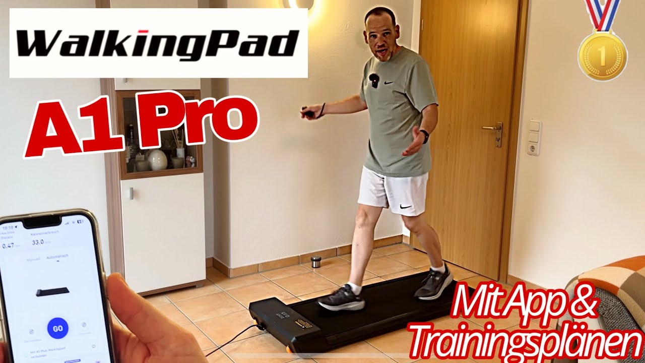 WalkingPad A1 Pro Test Review des klappbaren Walking Pads mit APP und Trainingsplänen