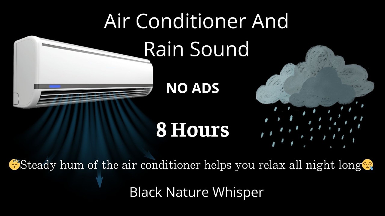 [NO ADS] Fall Asleep Fast with CALMING Air Conditioner Noise | White Noise for Sleep