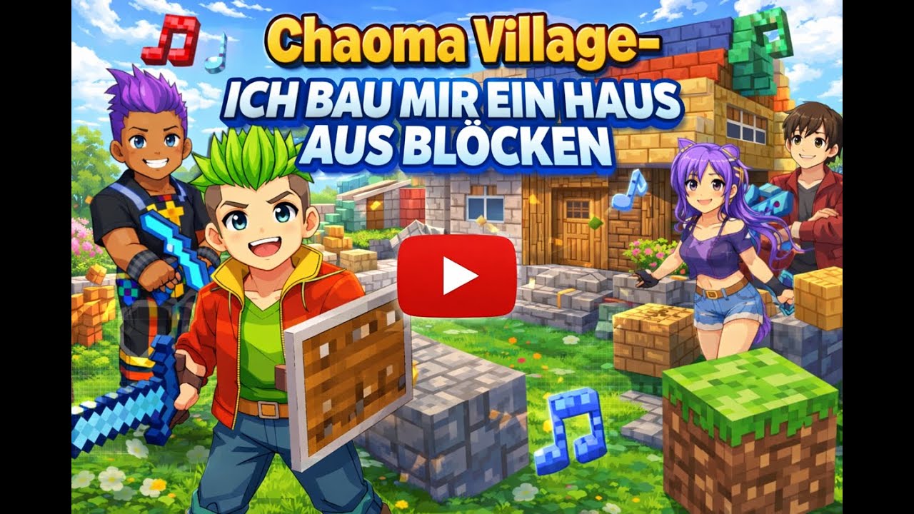 Chaoma Village - Ich bau mir ein Haus aus Blöcken