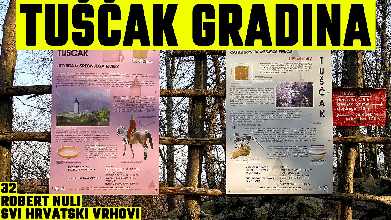 Tuščak gradina, Žumberačka gora, 585m - planinarenje [32. VRH iz serijala SVI HRVATSKI VRHOVI] 4K