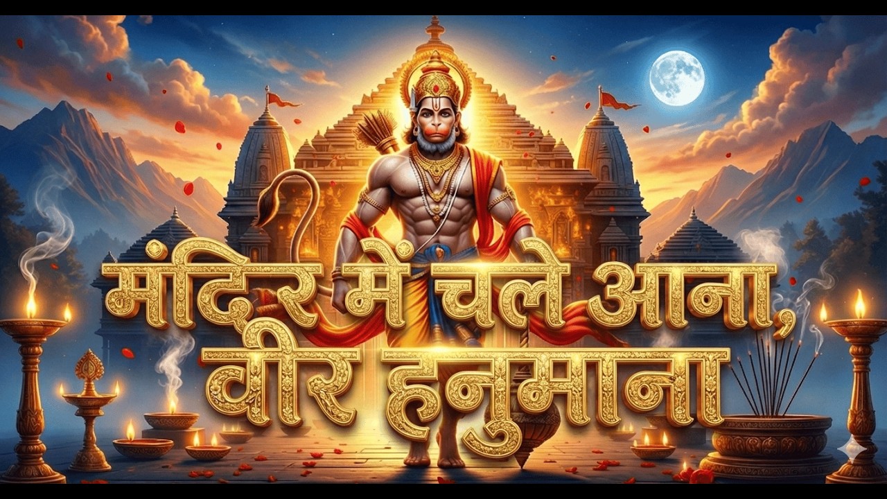 मंदिर में चले आना, वीर हनुमाना | #hanumanbhajan #matabhajan #bhaktisong #bhajan #devotionalsong