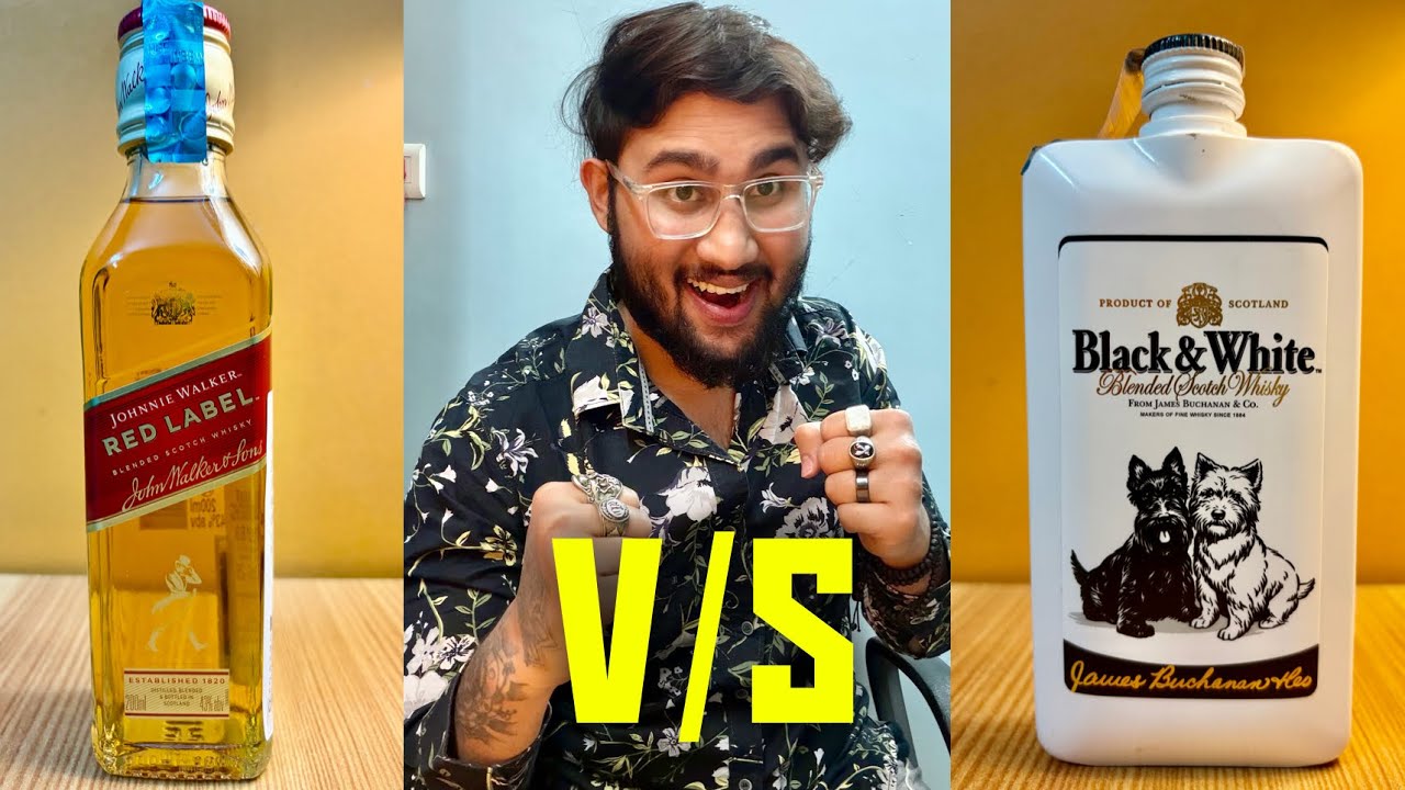 Red Label Scotch Whisky V/S Black&White Scotch Whisky | Cocktails | 18+Only 
