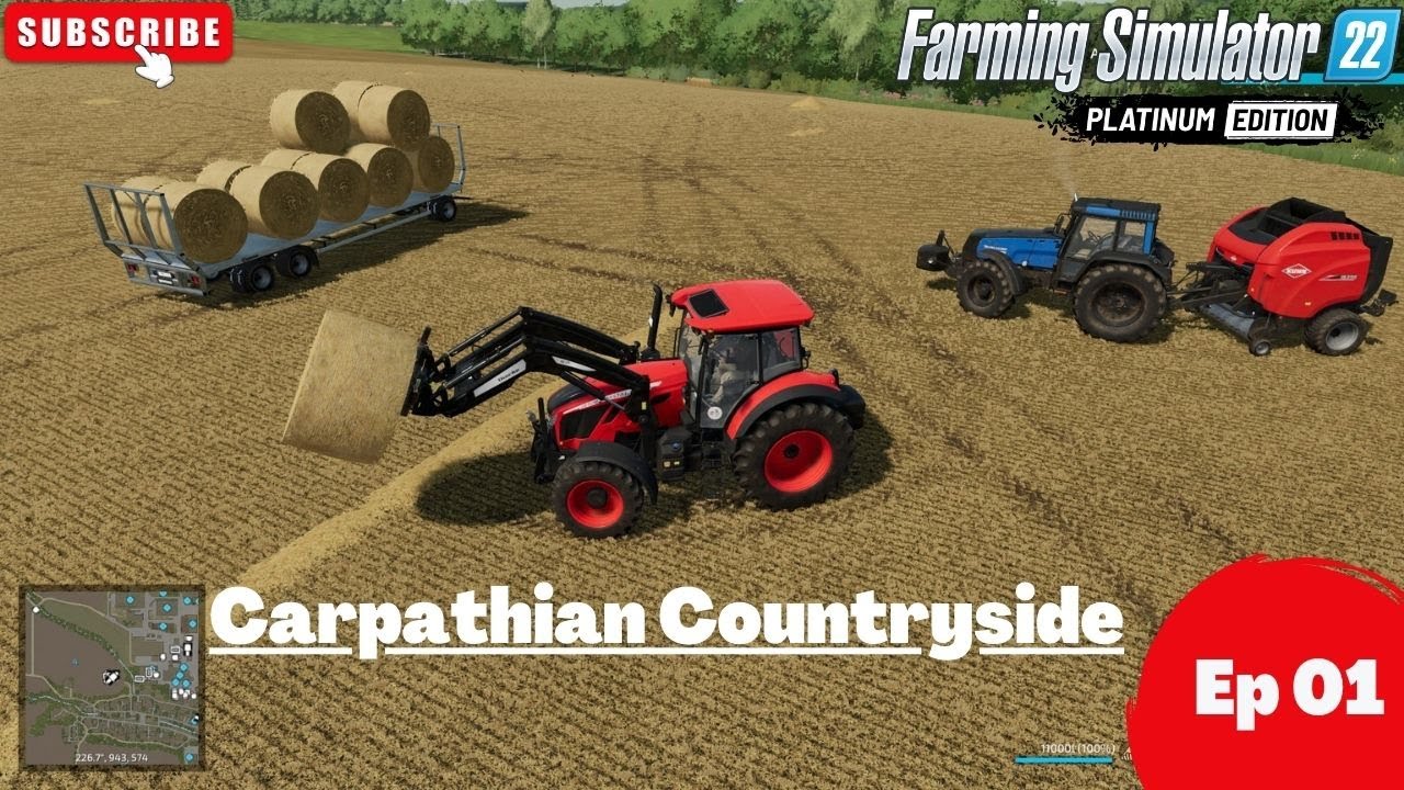 fs22, new gameplay carpathian countryside ep 01 , timelapse, new map