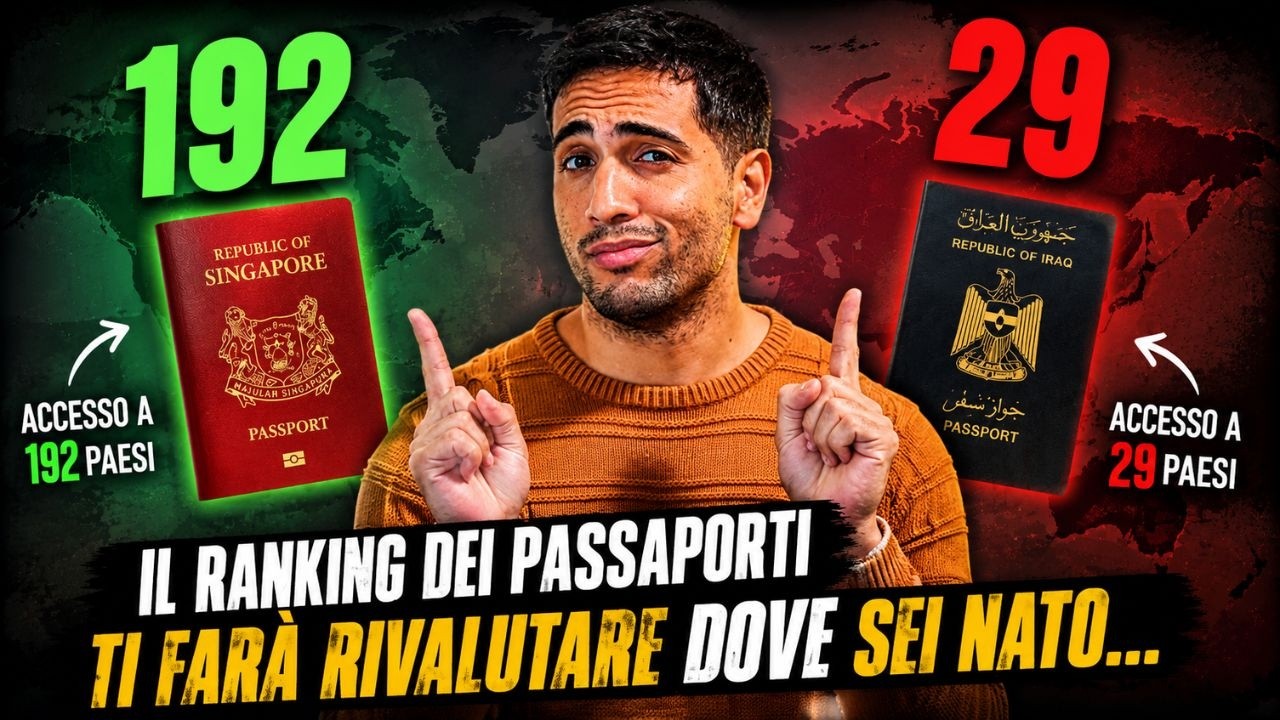 Il RANKING dei PASSAPORTI 2026 ti farà rivalutare dove sei nato