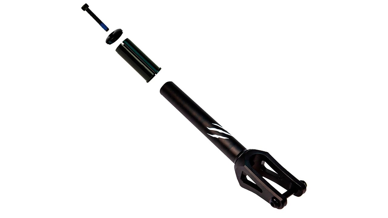 ref.FORK25241BLACK Horquilla oficial Bestial Wolf para scooters Pro  Aluminio Anodizado