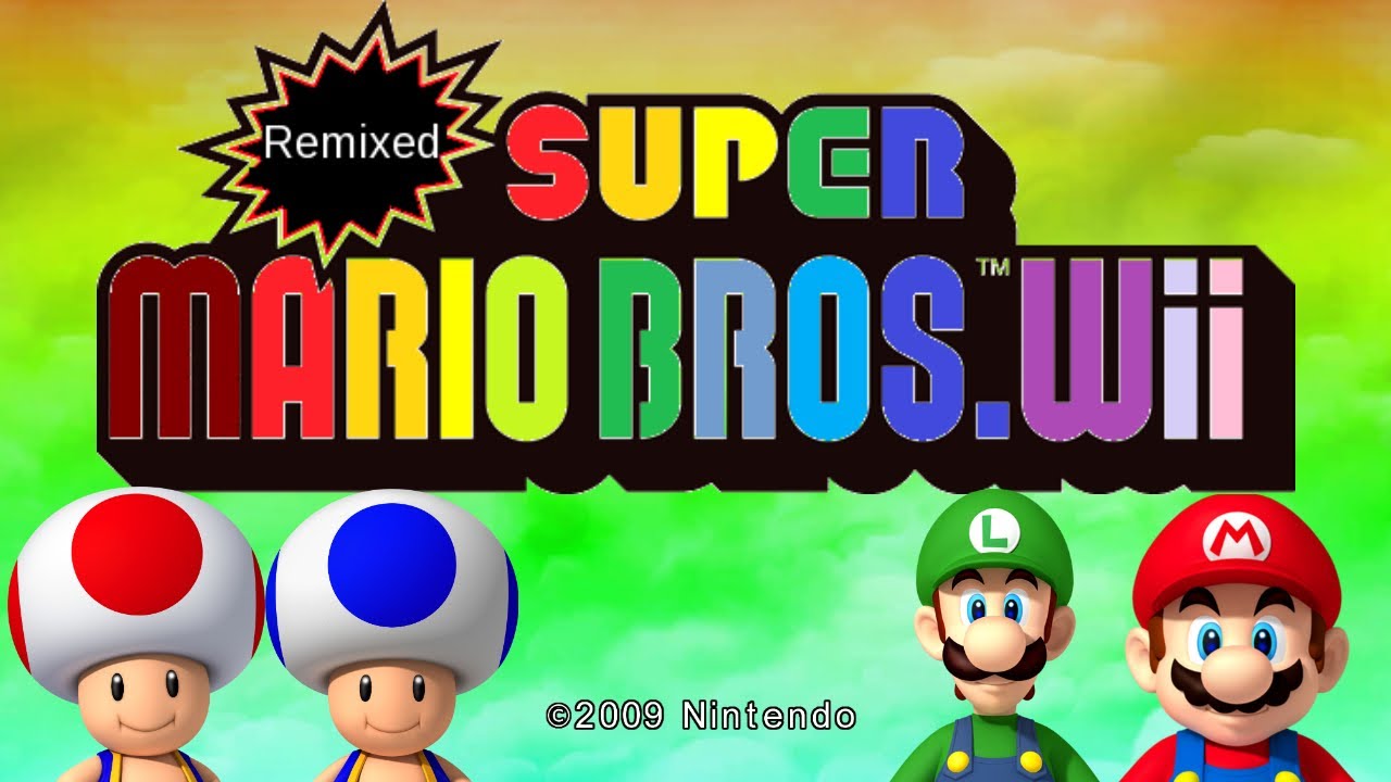 REMIXED Super Mario Bros.Wii FULL GAME 100%
