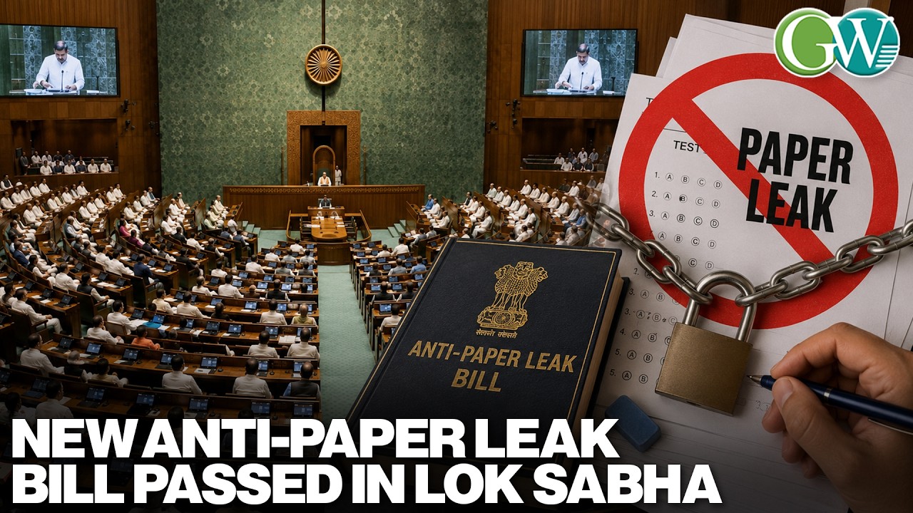 NEW ANTI-PAPER LEAK BILL PASSED IN LOK SABHA; UP TO 10 YRS IMPRISONMENT FOR OFFENDERS