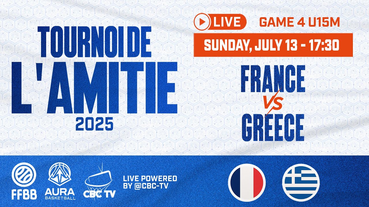 EDF - GREECE | U15M | Tournoi de l'Amitié 2025 | Livestream