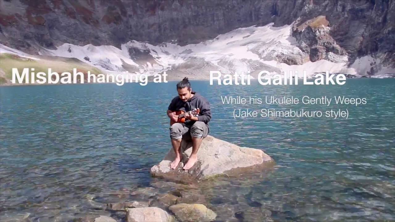 Playing While my Ukulele Gently Weeps at Ratti Galli Lake
