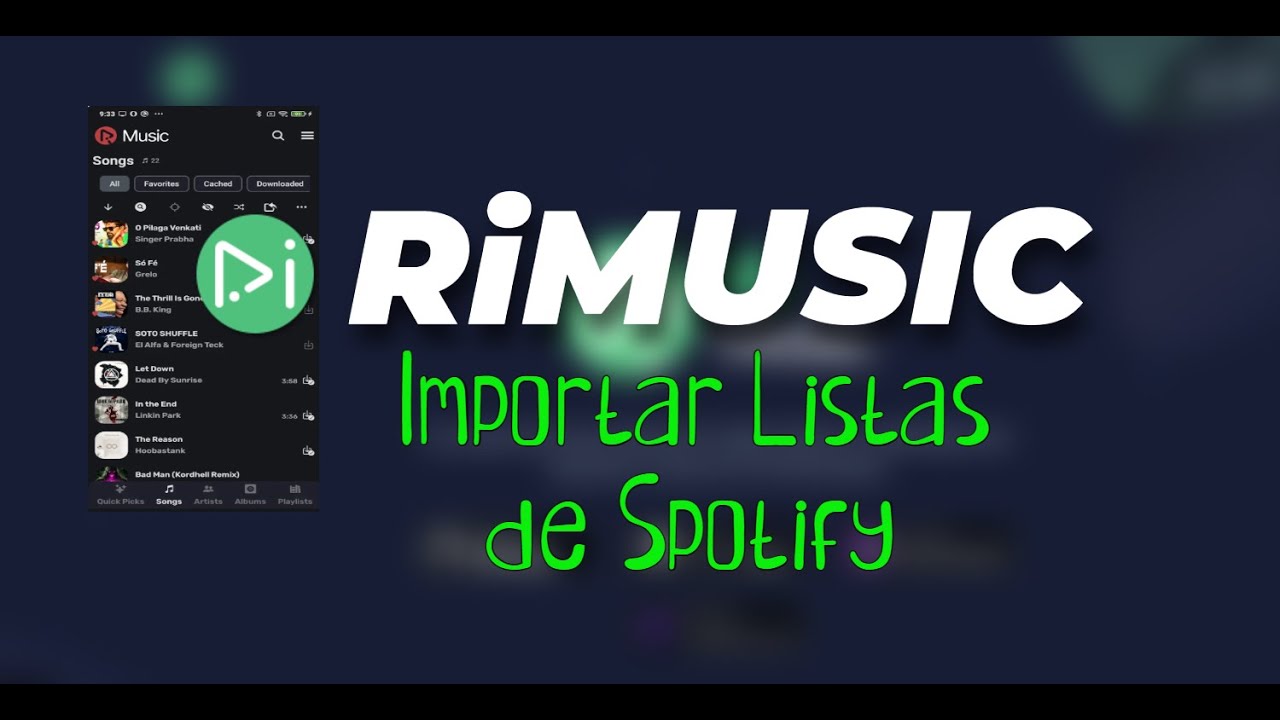 RiMUSIC : Importar listas de SPOTIFY