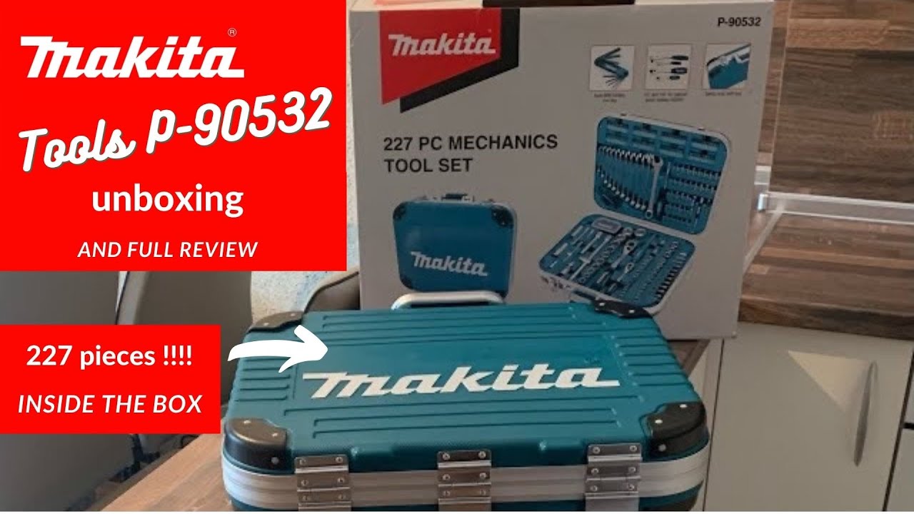 Ящик для инструмента Makita P-90532  227 штук - обзор. Лучший домашний ремонтный комплект - Makita