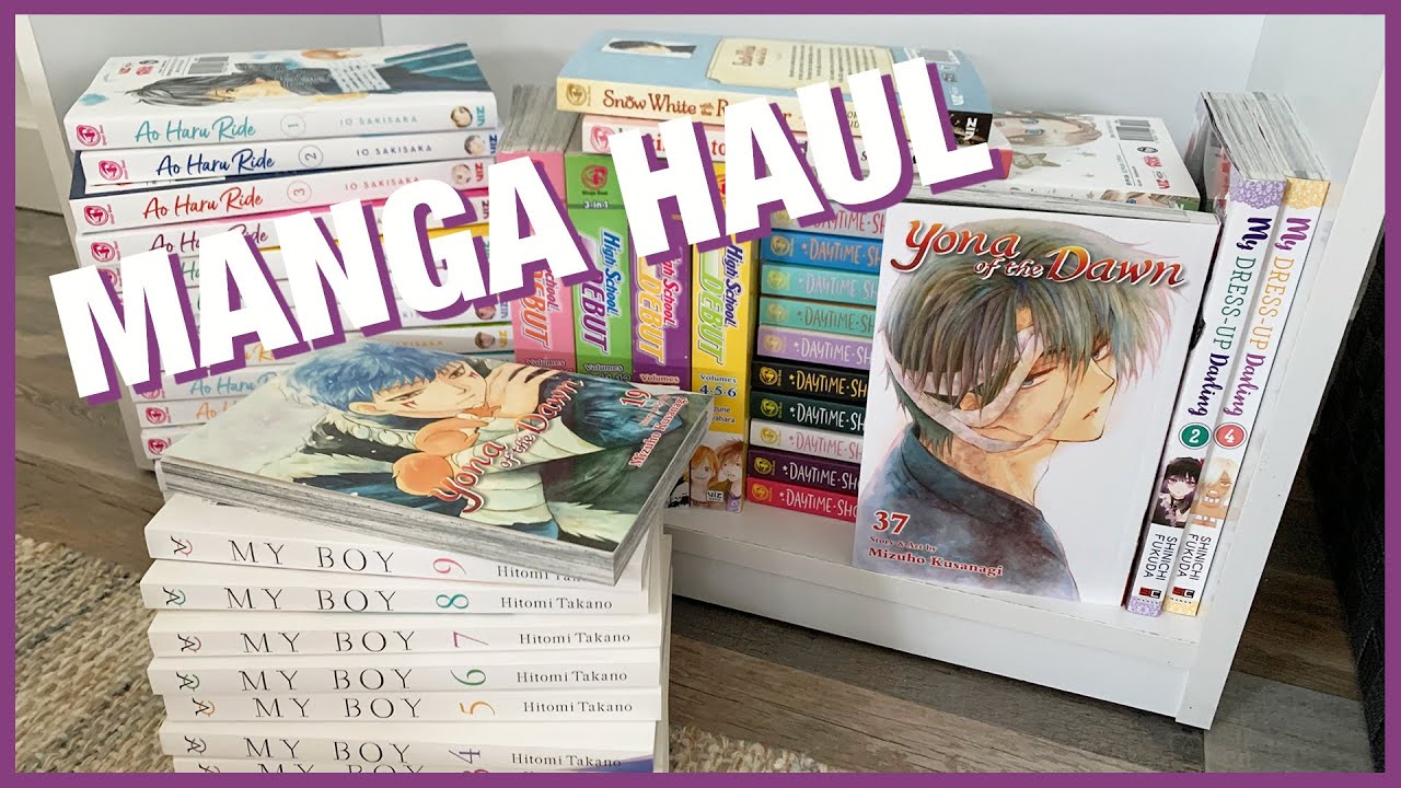 First Manga Haul in my New Apartment - lots of shoujo and seinen and a couple new full series!