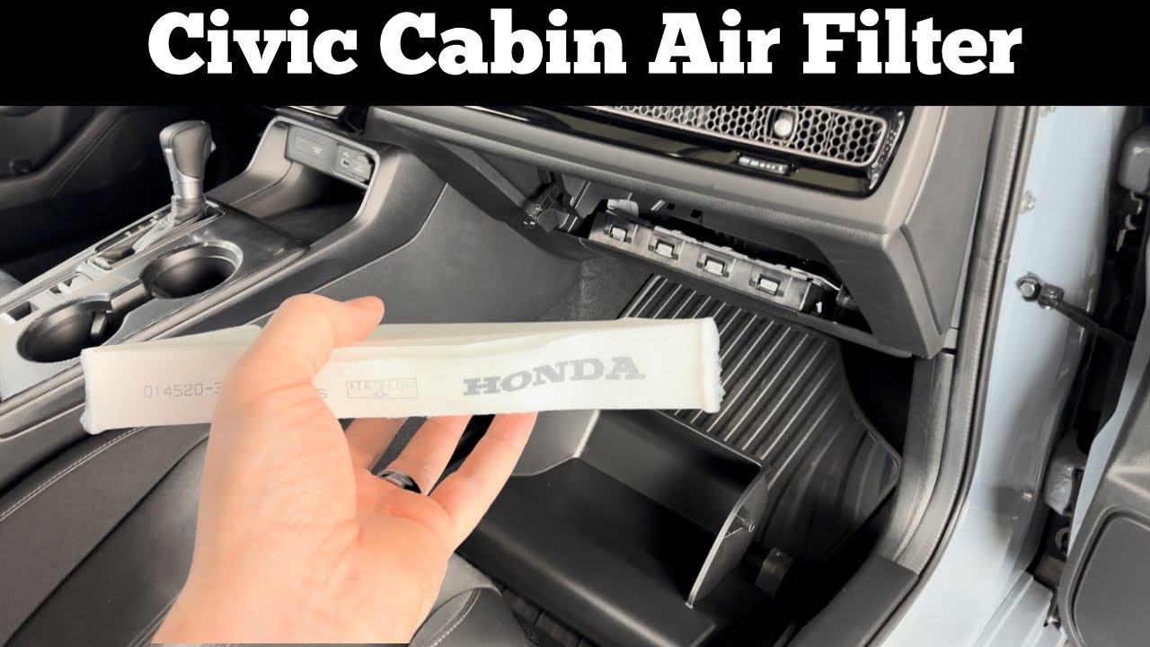 2022 - 2023 Honda Civic Cabin Air Filter Replacement Location - How To Change Or Replace