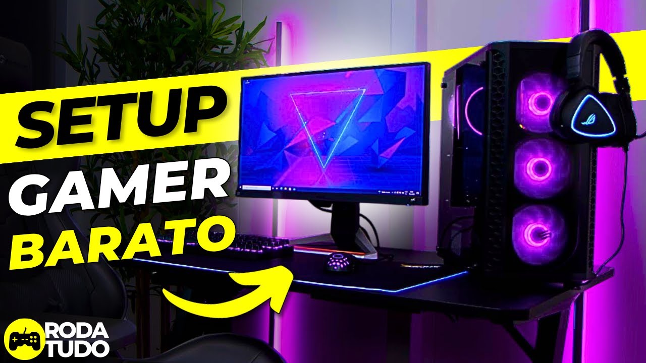 Montei o Setup Gamer MAIS BARATO e COMPLETO 2024 - (MELHOR CUSTO BENEF&Iacute;CIO)