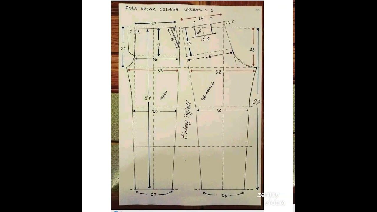 comment trace un pantalon