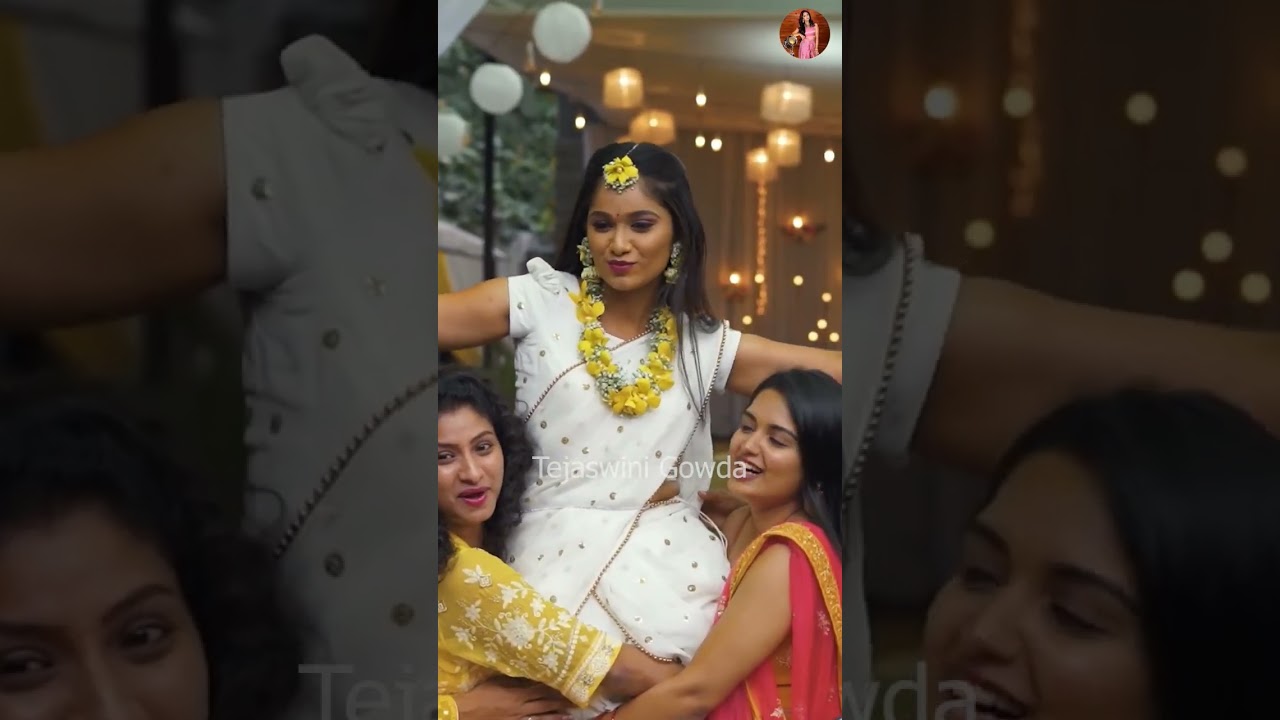 Haldi Moment's | Amardeep ❤️ Tejaswini Gowda Wedding Moment's #Shorts #2