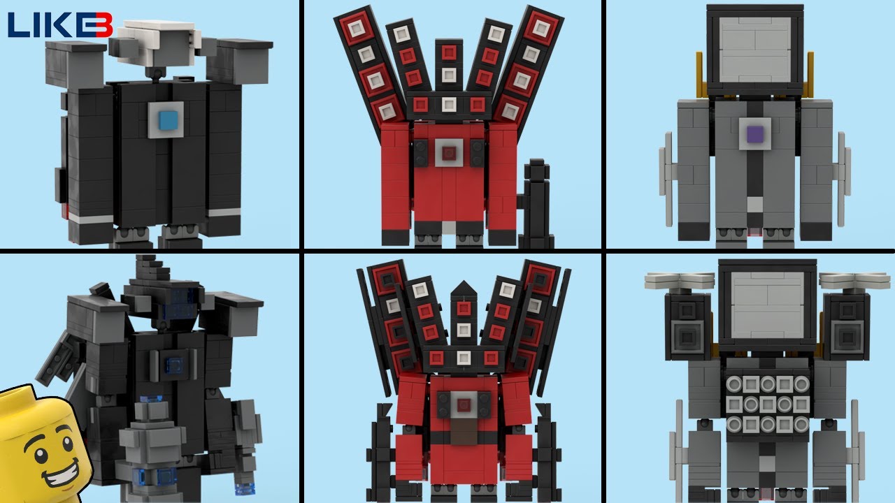 ALL TITAN SKIBIDI TOILETS MINECRAFT in LEGO