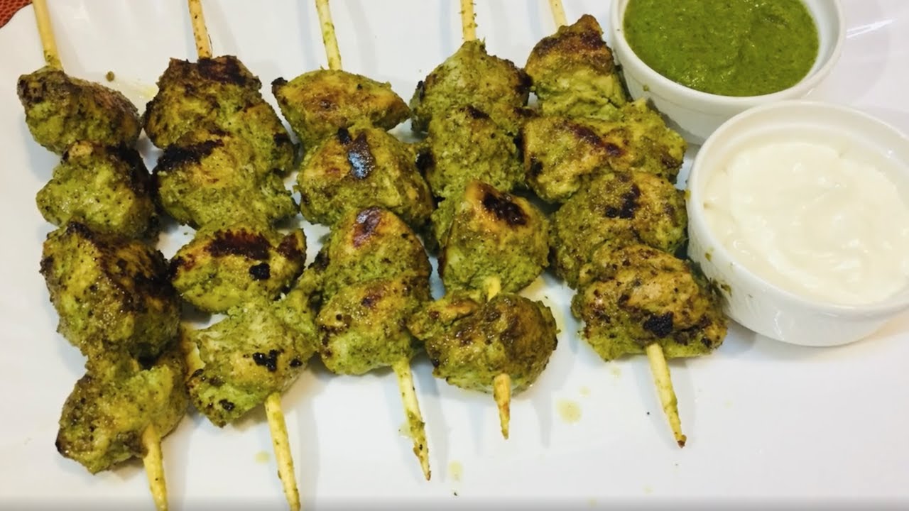 Chicken Malai Tikka Recipe By TastyCookings.com| Smoky Chicken Tikka Without Griller | Using Pan