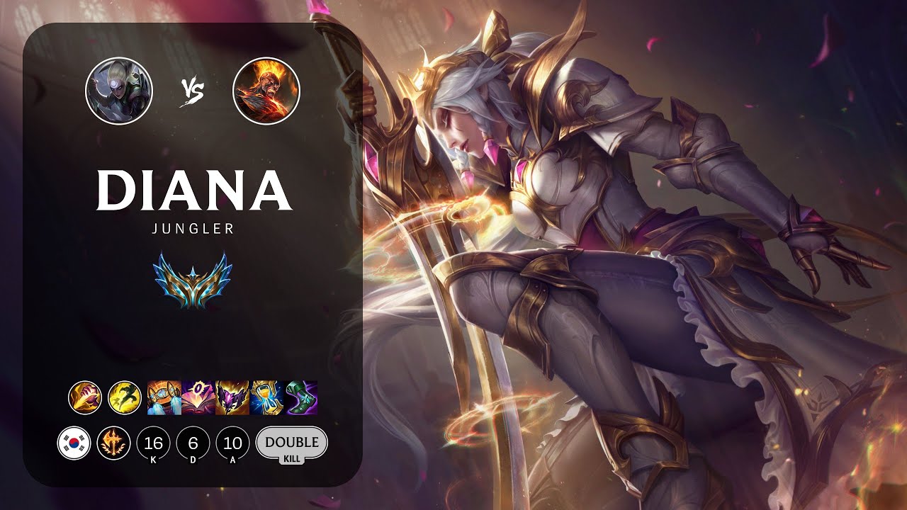 Diana Jungle vs Brand - KR Challenger Patch 13.24