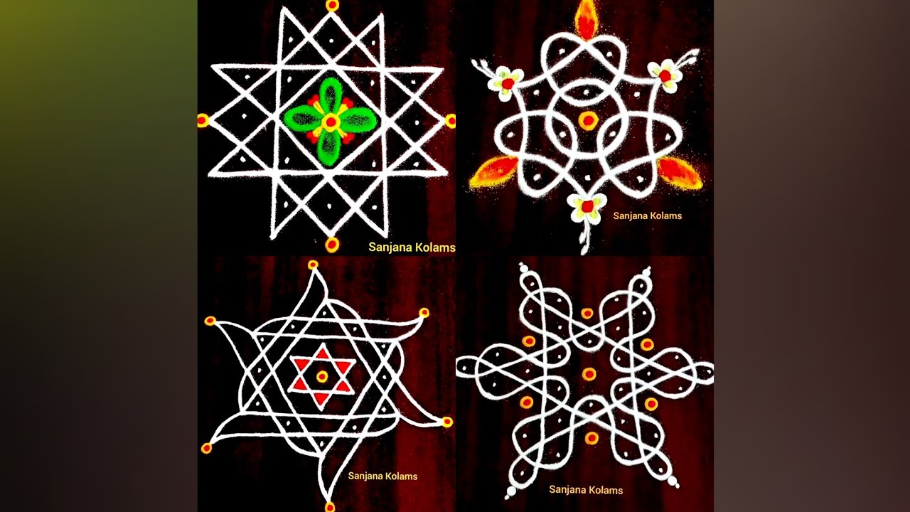 4258🌺cute🌺 Sankranthi Special Muggulu🌺Margazhi Special Beauty Rangoli🌺Easy Simple Traditional Kolam