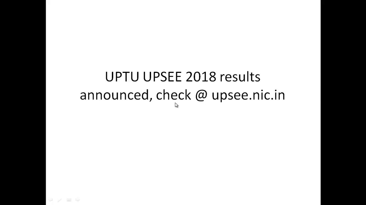 UPTU UPSEE 2018 results announced, check @ upsee.nic.in