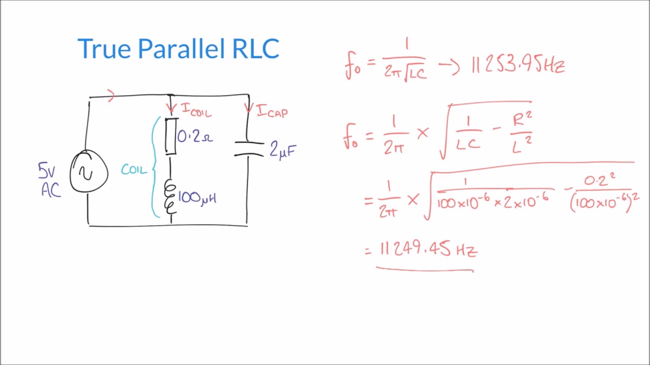 Resonance and Q Factor in True Parallel RLC Circuits