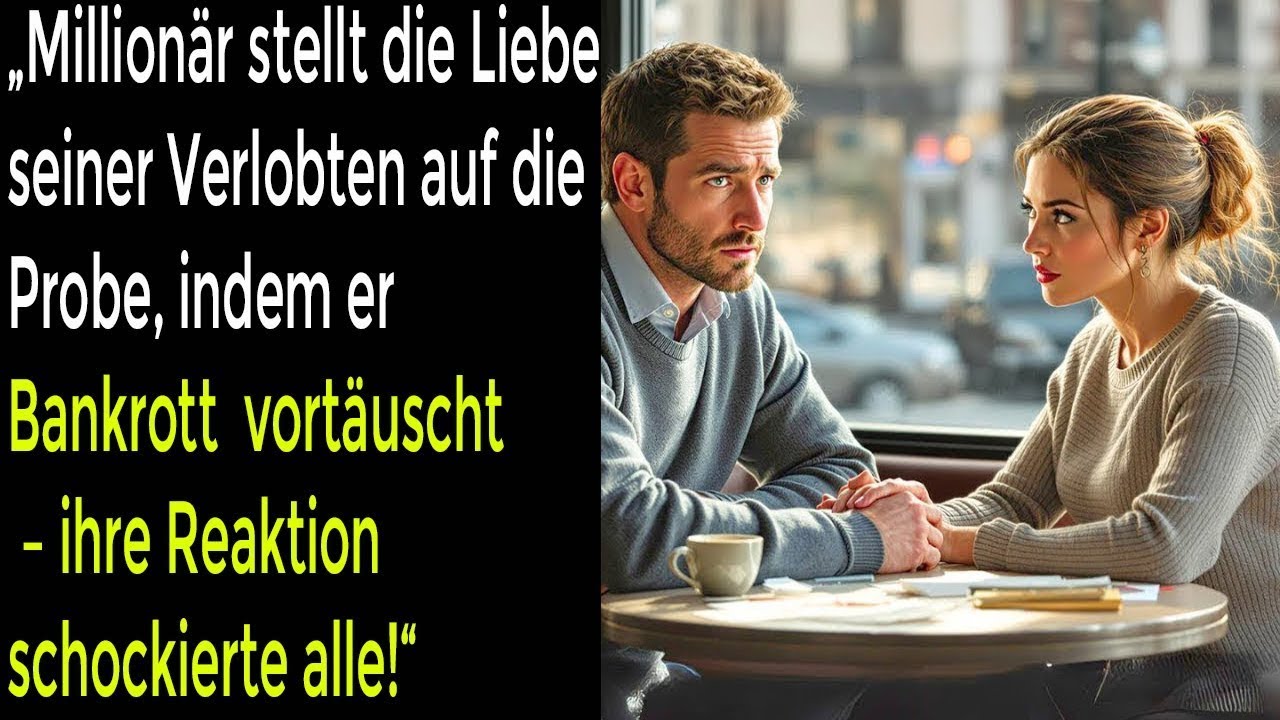 Millionär täuschte bankrott vor, um ihre liebe zu prüfen – ihre reaktion schockierte alle.