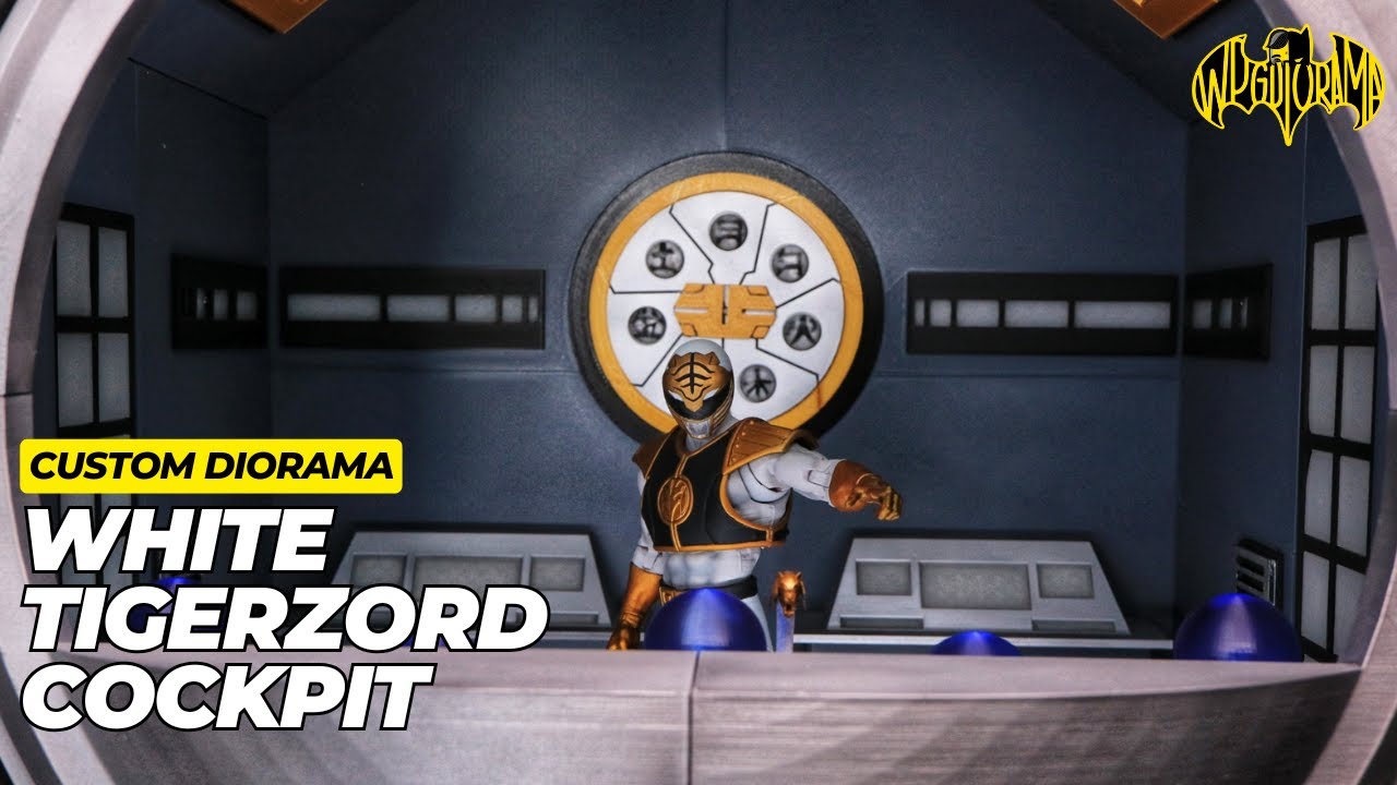White Tigerzord Diorama