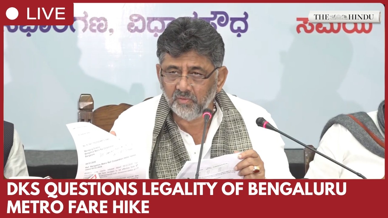 DK Shivakumar questions legality of Bengaluru Metro fare hike