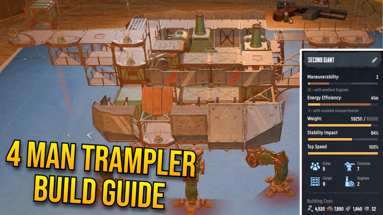 The BEST *META* LATE GAME TRAMPLER BUILD for Small Crew | Update 8 | SAND: Raiders of Sophie