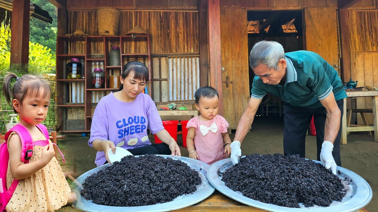 How to Make Fragrant, Sticky Fermented Brown Rice for Sale - Cooking - Build happy life with grandpa
