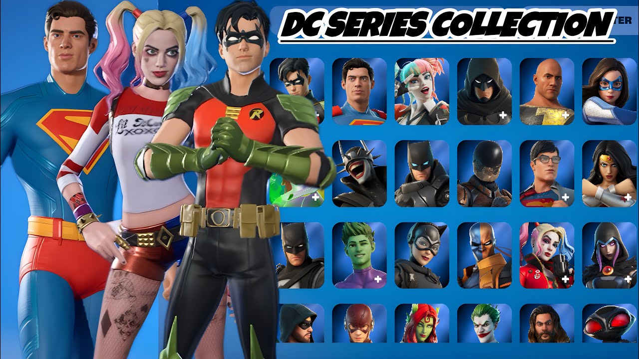 All DC Skins in Fortnite (2019-2025) 🔥 | Full Showcase + Evolution!