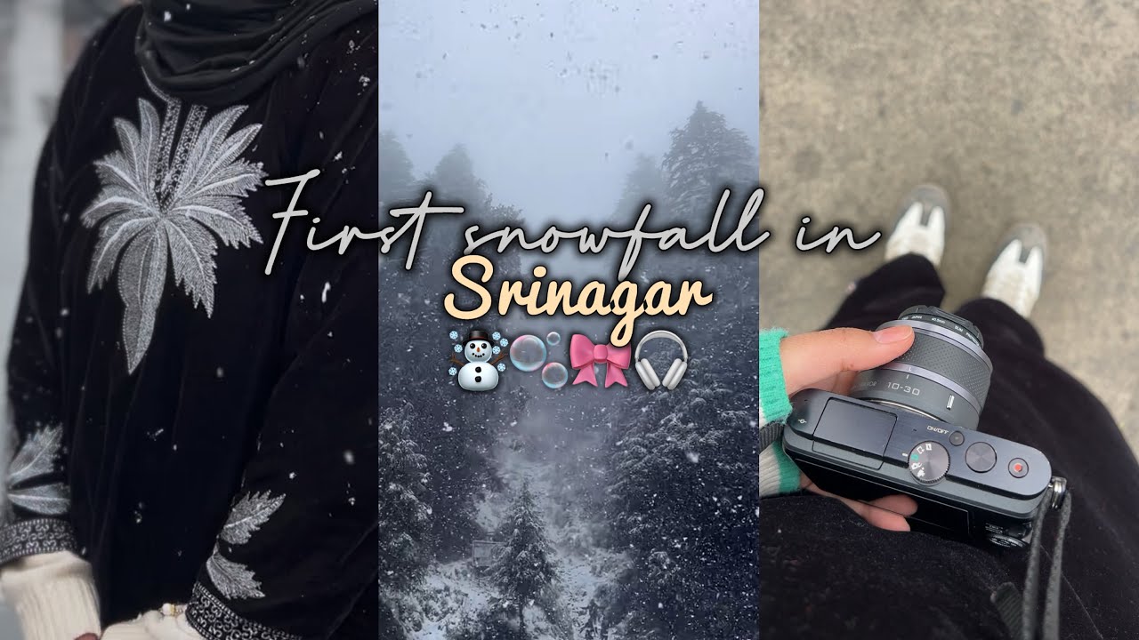 First snowfall in srinagar | Kashmir 