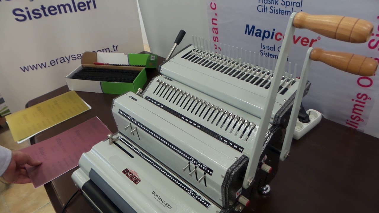 Mapicoil 4621 Combo Plastik Helezon Ciltleme Makinesi