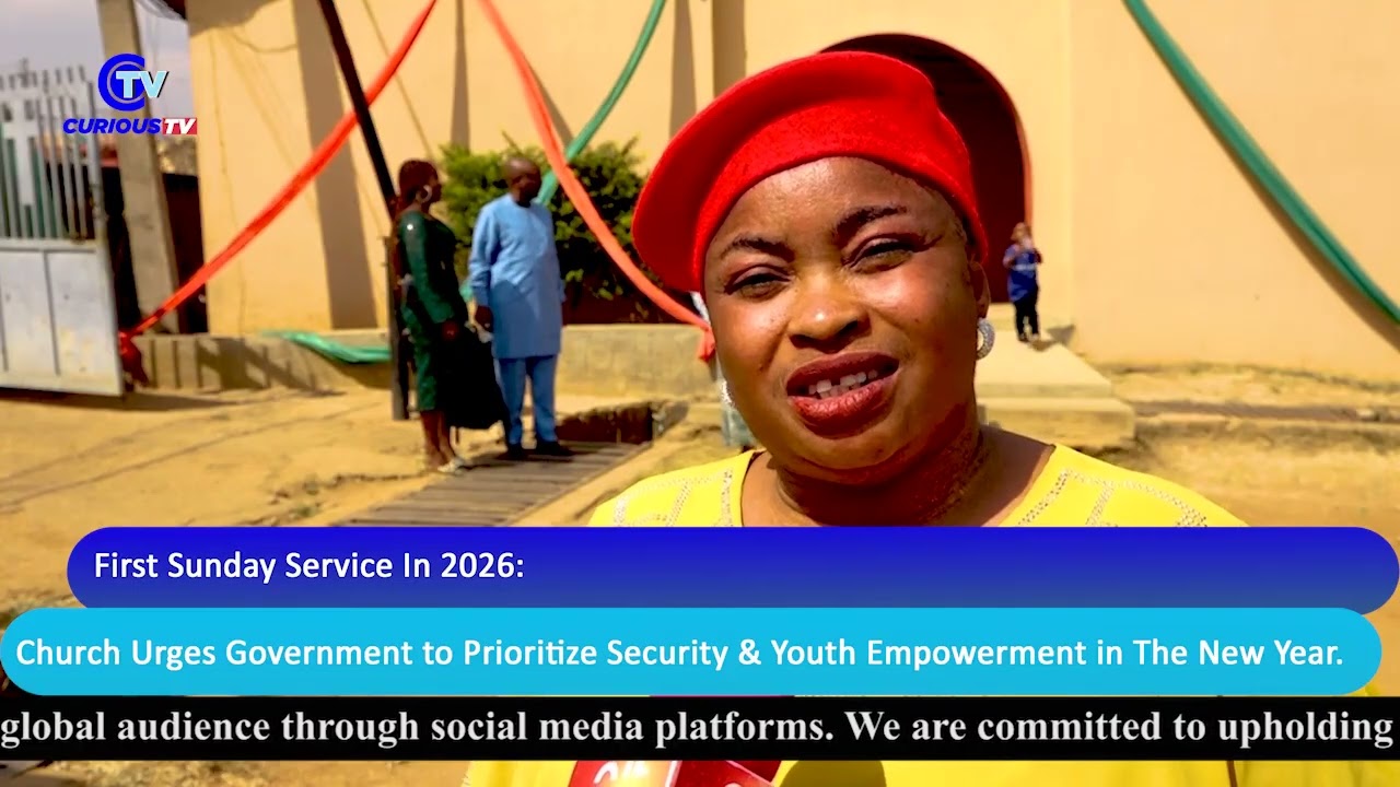 First Sunday Service in 2026: Church Urges Government to Prioritize Security & Youth Empowerment.