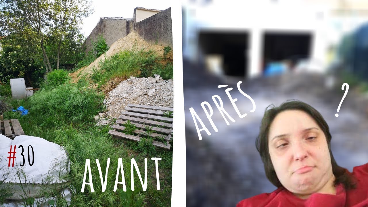 TRANSFORMATION D'UN JARDIN DE 100M2 ! #1 - Ep30 - Le terrassement  -  R&eacute;novation maison travaux