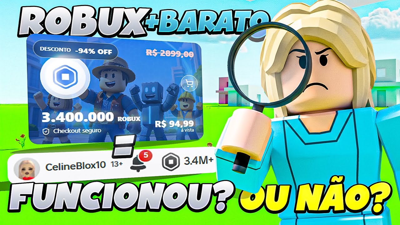 COMO COMPRAR ROBUX MAIS BARATO - INVESTIGUEI A 