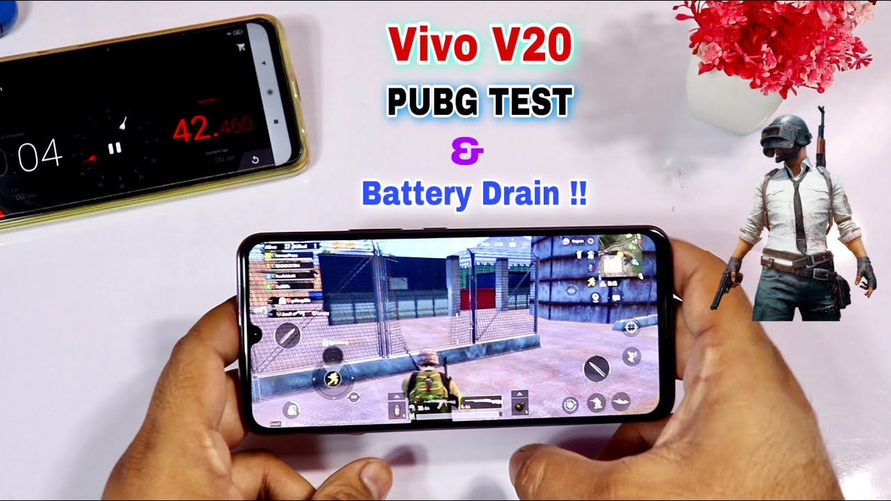 Vivo V20 PUBG Test & Battery Drain| Gaming Review V20 |Battery Drain with pubg !! Hindi/Urdu