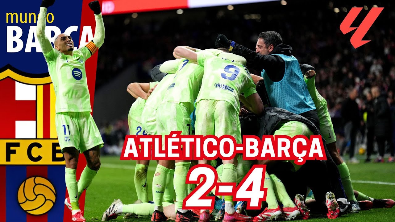 ATLÉTICO vs FC BARCELONA (2-4) Resumen en FOTOS de la ¡ENORME VICTORIA en el Metropolitano! | LaLiga