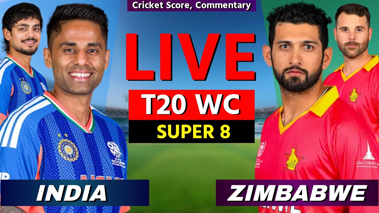 🔴 Live: IND vs ZIM, T20 World Cup 2026, Cricket Live Match Scores, Commentary | India vs Zimbabwe