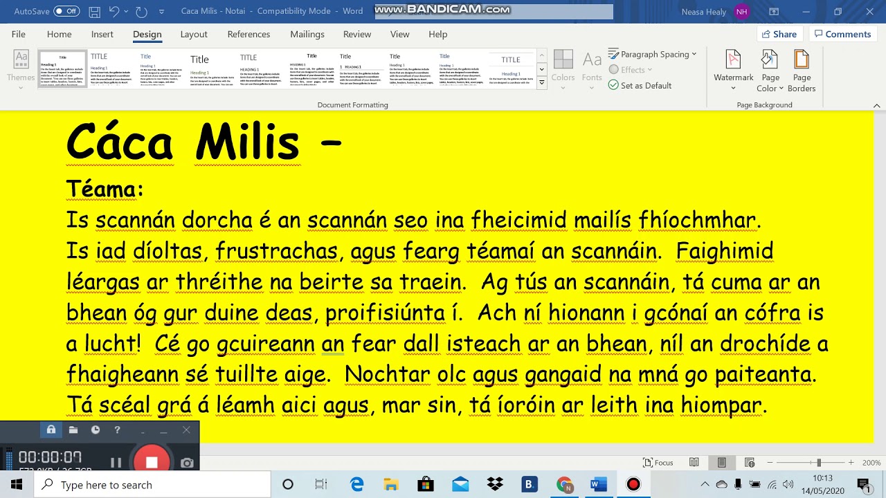 Cáca Milis - Tutorial (Téama agus Coimhlint). 🍰