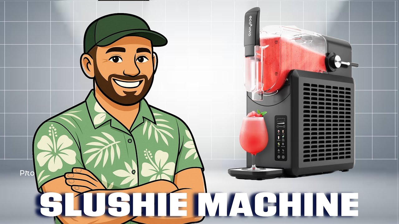 Ecoviva Slushie Machine Slushy Machine, Professional Frozen Drink Maker