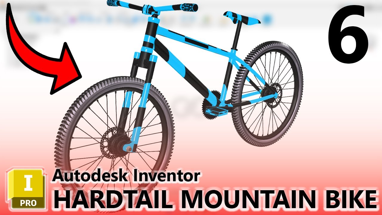 HARDTAIL Mountain Bike Project in Autodesk Inventor - Part 6