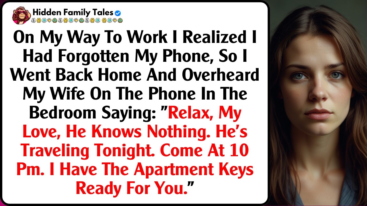 On My Way To Work I Realized I Had Forgotten My Phone, So I Went Back Home And Overheard My...