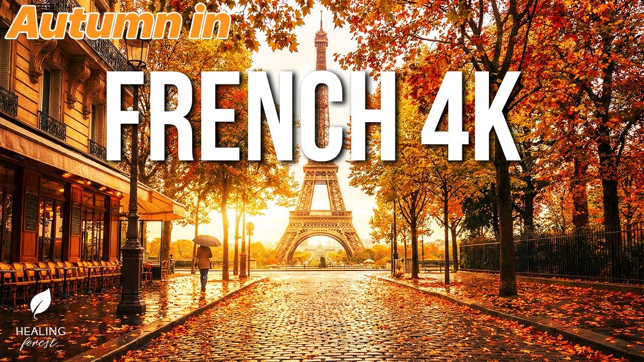Fairytale Autumn in France 4K 🏰 Majestic Castles & Golden Fields  Peaceful Piano