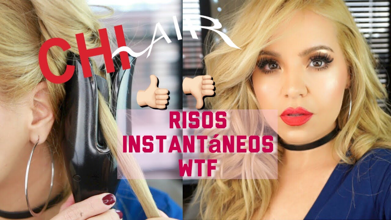 TENAZA QUE HACE RISOS SOLA? CHI AIR SPIN N CURL RESE&Ntilde;A | RISOS INSTANTANEOS