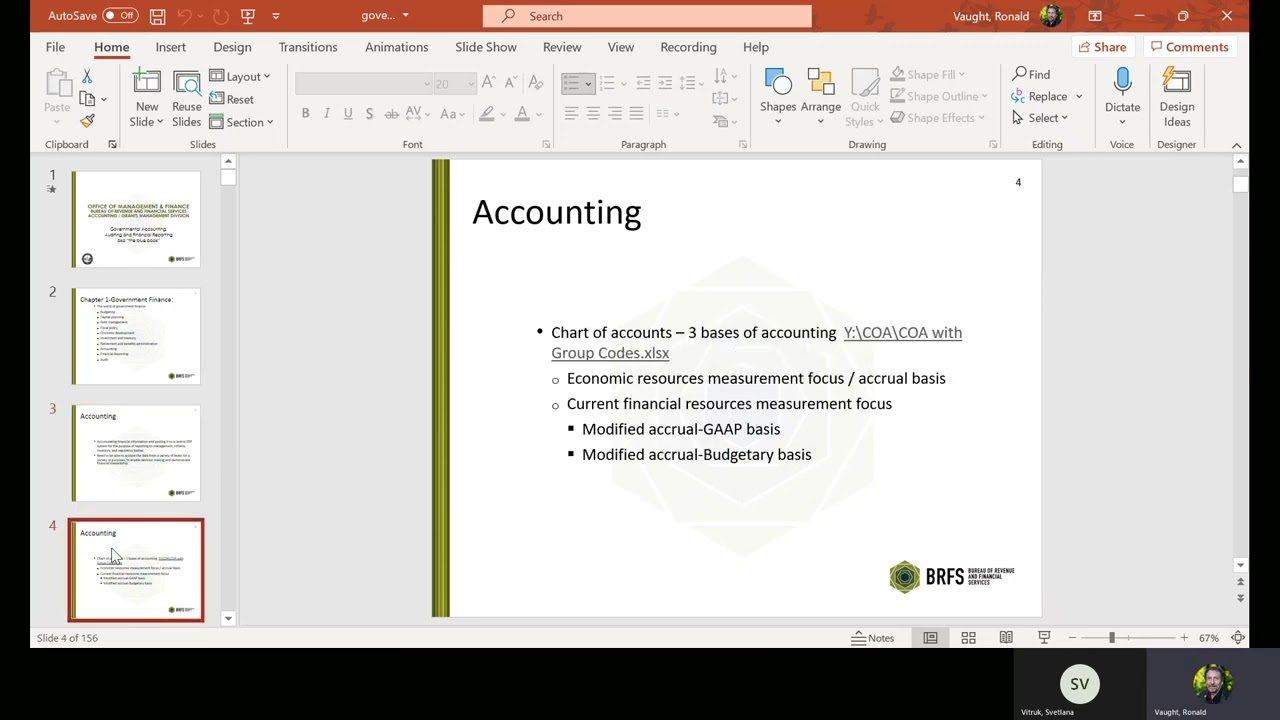 Government Finance training 4/19/22