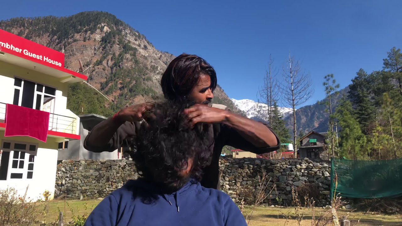Great Indian Head Massage in HIMALAYAS|SHIVA POWER MASSAGE| Tappings, Triggers, Tingles, CRACKS|ACMP