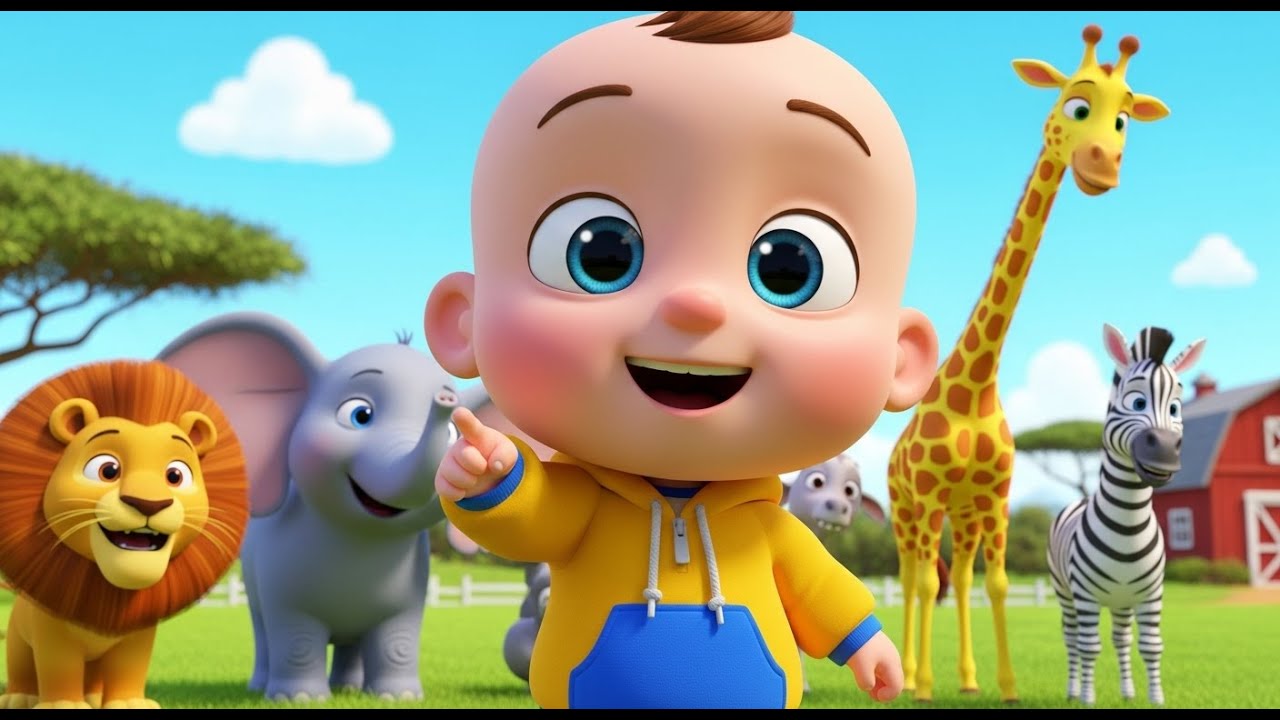 Old MacDonald Had a Farm with Safari Animals 🦁 | Classic Fun | 3D Kids Songs