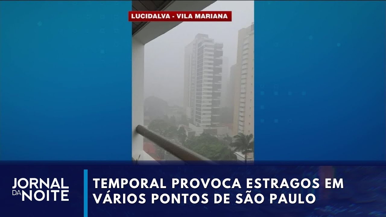 Temporal causa estragos em São Paulo